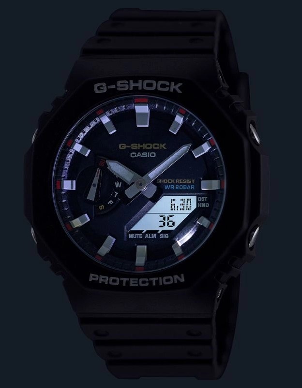 ساعت مچی مردانه کاسیو casio اورجینال مدل  GA-2100RL-1ADR
