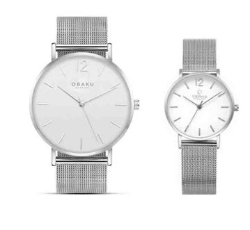 ساعت مچی ست مردانه و زنانه اوباکو Obaku اورجینال مدل  V197LXCWMC V197GXCWMC