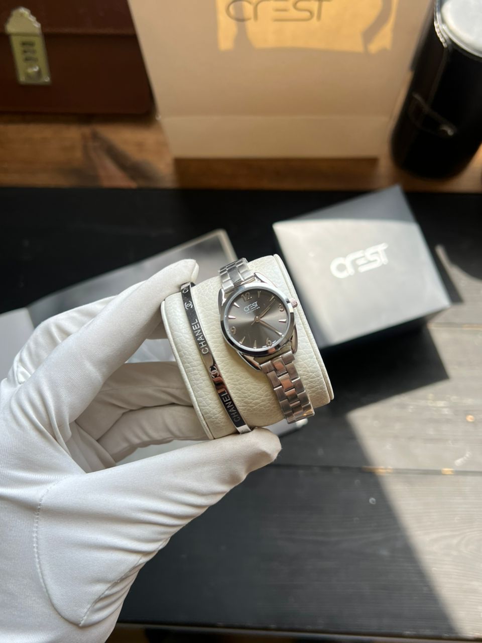 ساعت مچی زنانه کرست Crest اورجینال مدل 9052L/4