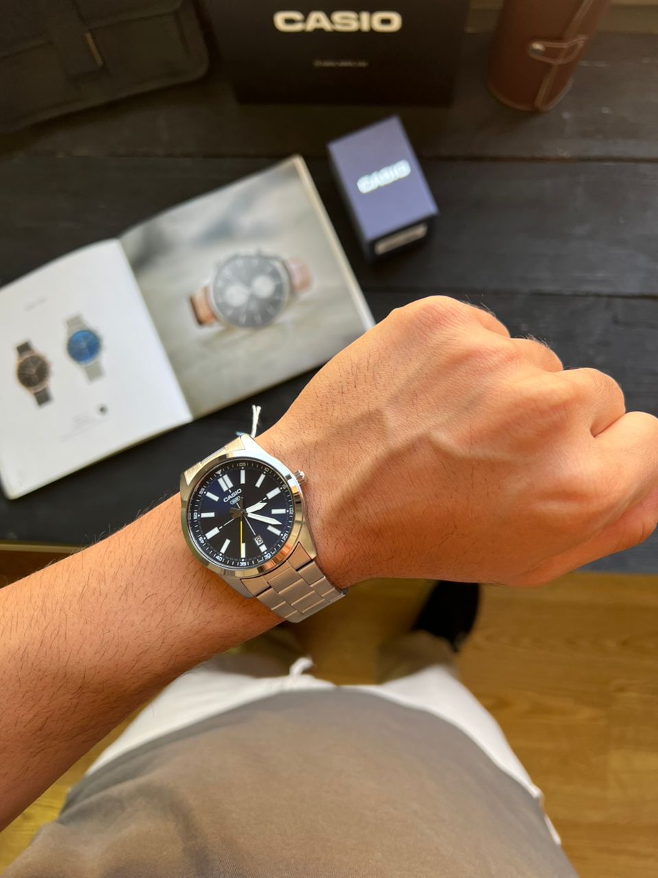 ساعت مچی مردانه کاسیو casio اورجینال مدل MTP-VD02D-2EUDF