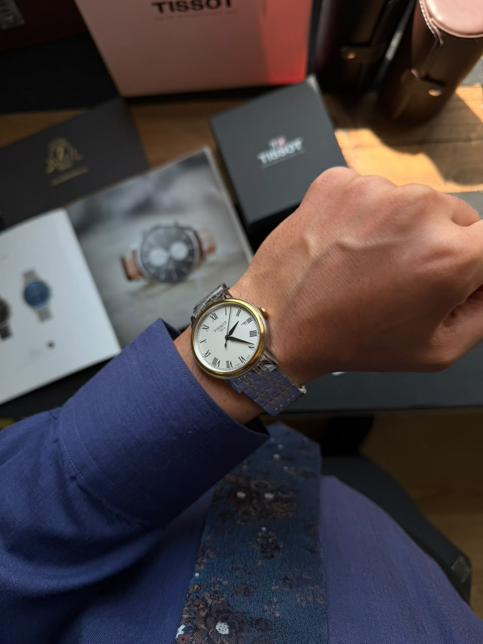 ساعت مچی ست مردانه و زنانه تیسوت Tissot اورجینال مدل T085.410.22.013.00
