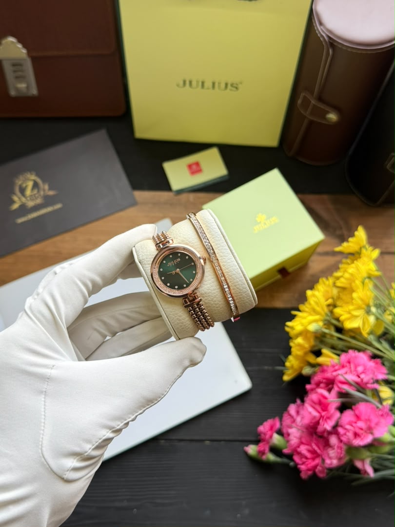 ساعت مچي زنانه قاب گرد جوليوس مدل JA-1285C