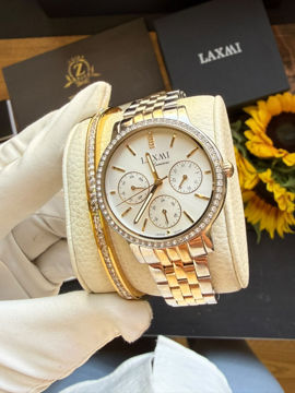 ساعت مچی زنانه لاکسمی LAXMI اورجینال مدل LA-8143-4
