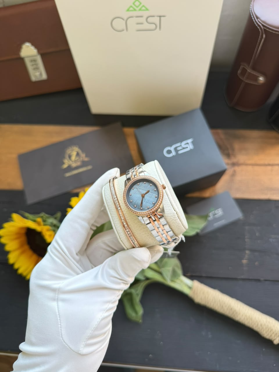 ساعت مچی زنانه کرست Crest اورجینال مدل 9010/5