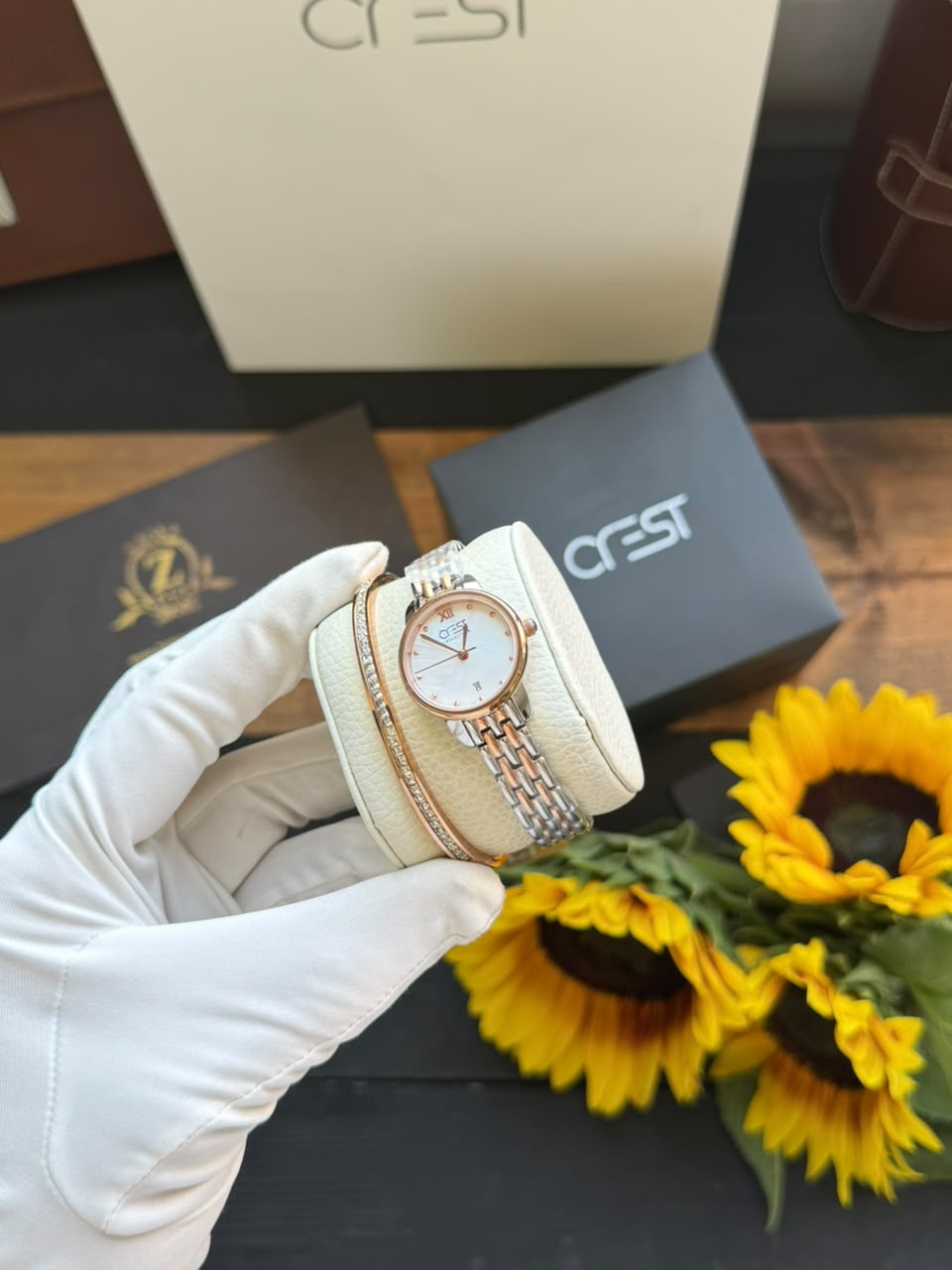 ساعت مچی زنانه کرست Crest اورجینال مدل 9051L/04