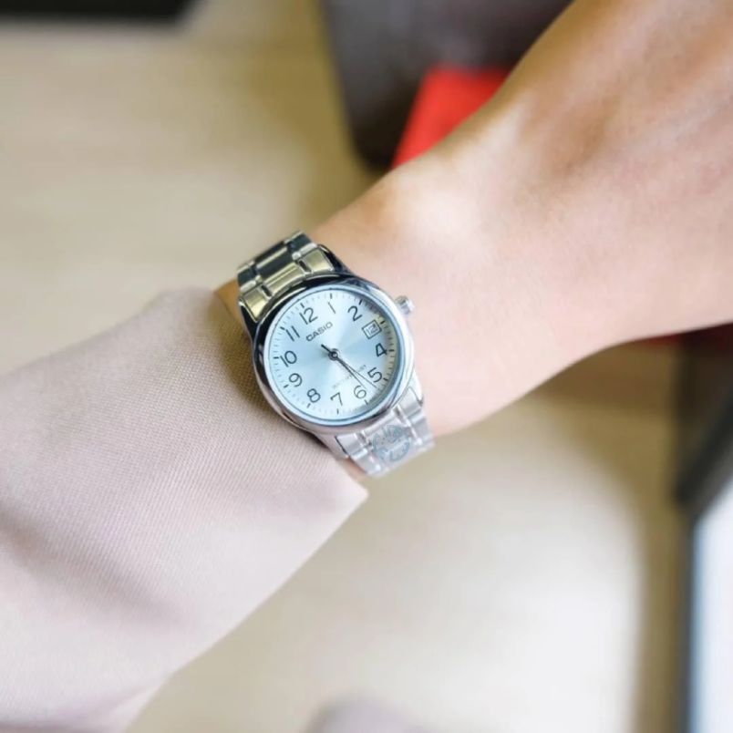 ساعت مچی زنانه کاسیو casio اورجینال مدل LTP-V002D-2BUDF