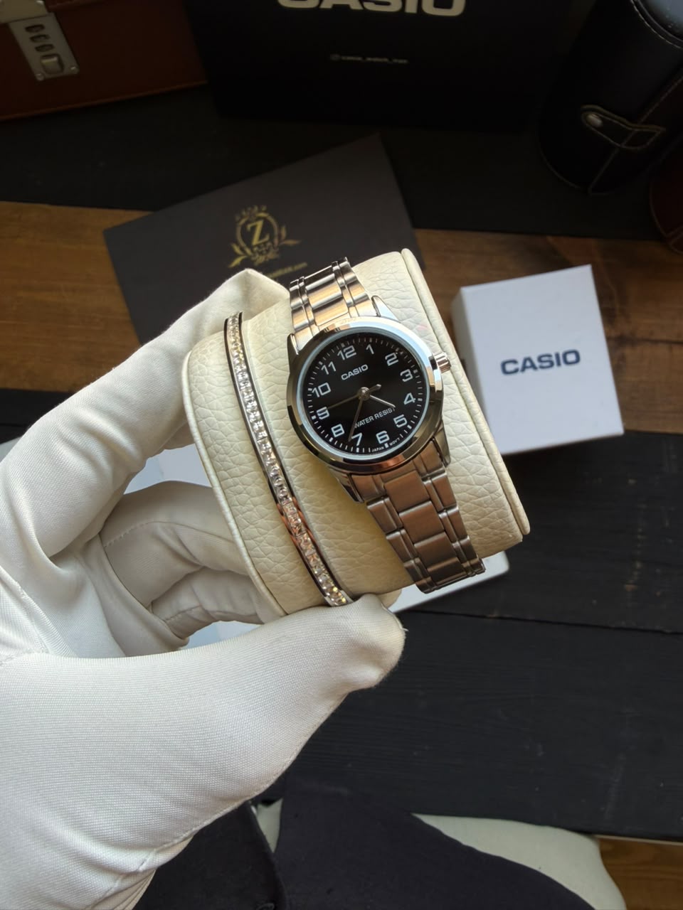 ساعت مچی زنانه کاسیو casio اورجینال مدل LTP-V001D-1BUDF